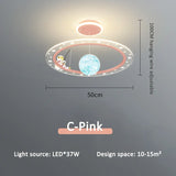Children's Room Pendant Lamp Creative Cartoon Astronaut Starry Sky Boy Girls Bedroom Chandelier Modern Restaurant Lighting Decor