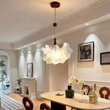 Acrylic Petal Pendant Light Retro Japanese Style Creative Romantic Restaurant Light Antique Simple Pendant Lamp For Living Room