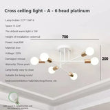 LED Chandelier Modern Semi Black White Gold Luster Ceiling Light For Dining Living Rooms Bedroom Indoor Decors Lamps