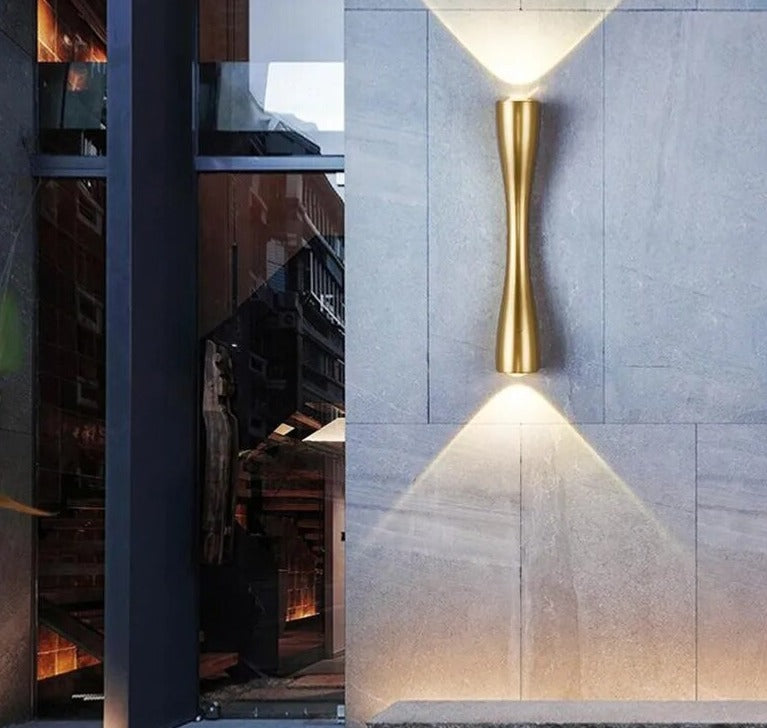 Modern waterproof minimalist LED wall lamp indoor and outdoor IP65 long horn wall lamp hotel aisle corridor bedside lamp