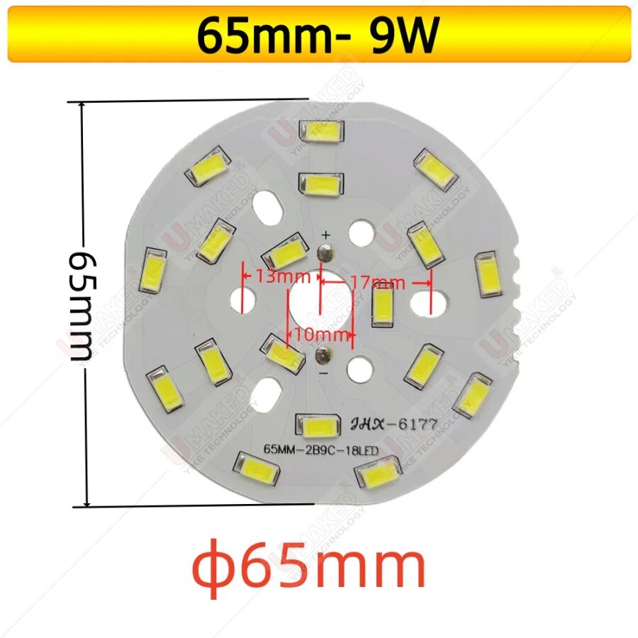 3W 5W 7W 9W 12W 15W 18W 20W 24W SMD5730 Brightness SMD Light Board Led Lamp Panel For Ceiling PCB With LED free shipping