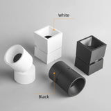Folding Surface Mount LED Spotlight - No-Drill Anti-Glare Ceiling Downlight