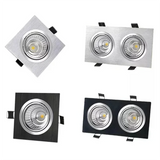Anti-Glare Recessed Dimmable LED Downlight 9W12W15W18W24W30W COB Ceiling Lamps Spot Light Epistar Chip AC90-260V Indoor Lighting