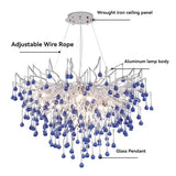 Branch Chrome Crystal Chandelier Lighting For Dining Living Room Kitchen Table Bedroom Luxury Crystal Ceiling Chandeliers