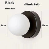 Macaron Soft Style Small Wall Sconce - Modern E27 Ball Lamp for Home Decor
