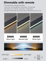 Modern LED Strip Pendant Light - Designer Hanging Lamp with Memory Function