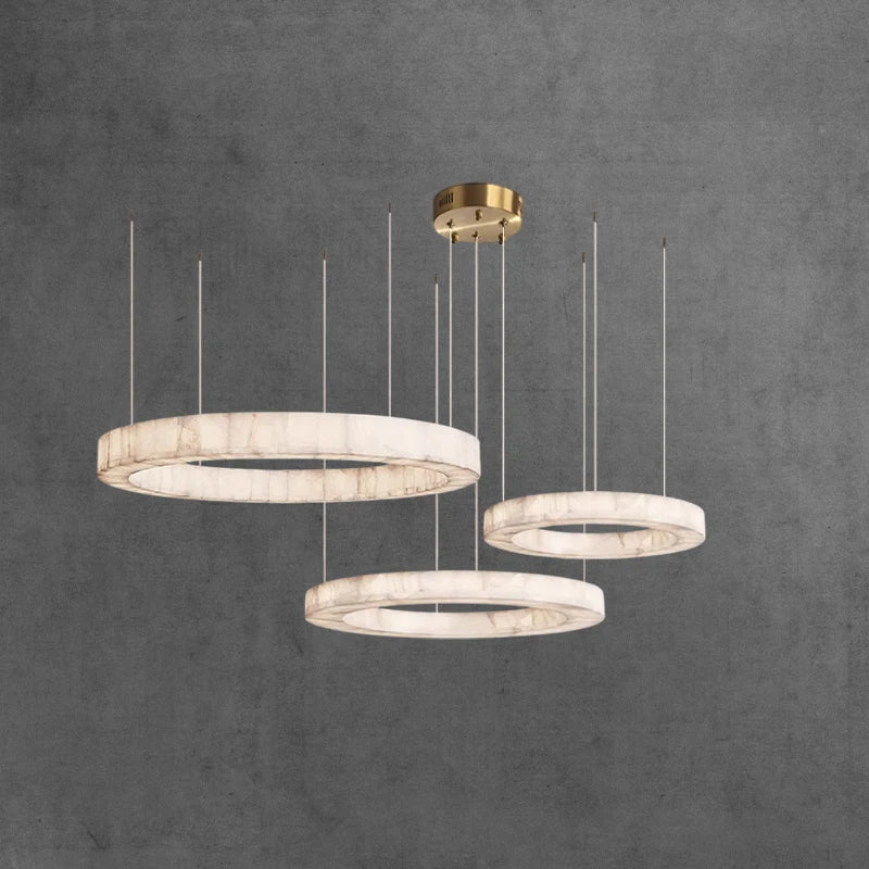 American Marble Black Chrome Gold Dimmable LED 2026 Chandelier Lighting Lustre Suspension Luminaire Lampen For Living Room