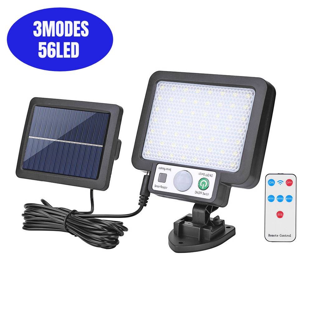 106/318LED Super Bright Outdoor Solar Lamp Waterproof 3 Modes Motion Sensor Human Induction Solar Garden Light Yard Garage Light