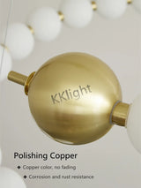 Modern All Copper LED Chandelier Ligthing Lustre Living Dining Room kitchen Art Decor Pendant Lights Indoor Hanging Lamp Fixture