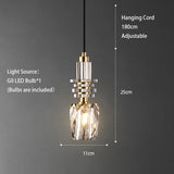 Modern Remote Control LED Ceiling Chandelier 2023 Luster's New Trend Crystal Hanging Light Bedroom Bedside Pendant Lamp Nightlight