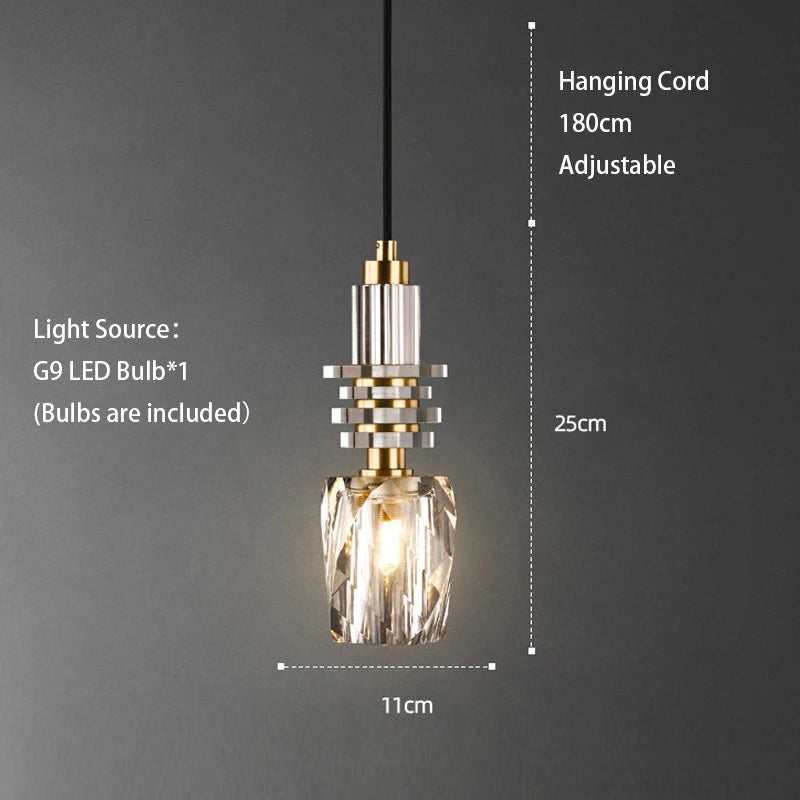 Modern Remote Control LED Ceiling Chandelier 2023 Luster&#39;s New Trend Crystal Hanging Light Bedroom Bedside Pendant Lamp Nightlight