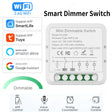  Wi fi Smart Dimmer Switch Module 10A Support 2 Way Control 1/2 Gang Dimmable Compatible with Alexa Google Home Smart life App
