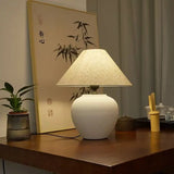 Nordic Retro Ceramic ,Table Lamp Fabric Lampshades, Bedside Table Lamps, Room Decoration, Indoor Lighting, Floor Lamps