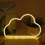 Star Cloud Moon  Neon Light Sign Lamp USB LED Night Lights Decoration for Home Wedding Bar Business Party  Xmas Gifts Neon Lamp