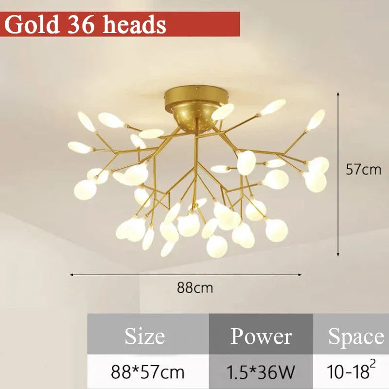 Led Chandelier Firefly Ceiling Lights Plafonnier Led Lights Plafonnier Home Living Room Kitchen Decor Dekoration Home Salon