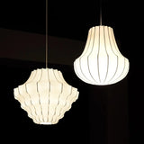 Japanese Wabi-Sabi Silk Ceiling Chandelier - Modern Organic Fabric Pendant Light Fixture for Living Room, Dining Room, Bedroom & B&B Decor