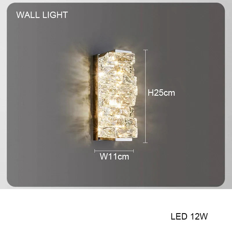 Led Stainless Steel Crystal Ceiling Light 2026 Luxury Home Decoration Round Minimalist Lampara Techo for Bedroom Living Room