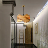 Modern Simple Wooden Chandelier Europe America Simple Creative Bedroom Restaurant E27/E26 Chandelier Wood Decor Ceiling Lamp