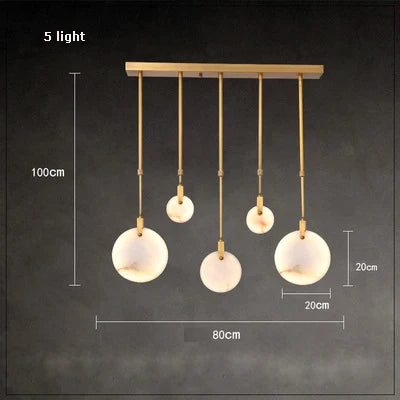 New Chinese LED Marble Gold Home Deco Designer Chandelier Lighting 2026 New Trend Lustre Hanging Lamps For Living Room