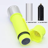 IPX8 Waterproof Rechargeable Dive Light | Super Bright 3-Mode Submersible Scuba Flashlight