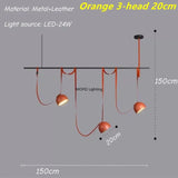 Italian Designer Leather Pendant Lamp Nordic LED Ceiling Chandelier Duplex Home Living Dining Room Hanging Lights Modern Fixture