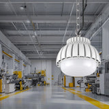 Modern High-Brightness LED High Bay Chain Chandelier - Energy-Saving Industrial Overhead Lamp for Factory, Warehouse & Workshop