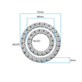 LED Sparkle Ring Light Circle Module WS2812B Individually Addressable RGB Atmosphere Lamp 17 Key Music Remote Control for Party