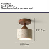 Travertine Stone LED Ceiling Lamp Aisle Corridor Light Fixture For Living Room Dining Room Bedroom Decor Chandelier Ceiling Lamp