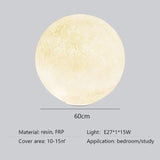 Nordic Moon Led Chandelier Living Dining Room Round Pendant Light Home Lighting Bedroom Atmosphere Hanging Lamp Lustre Luminaire
