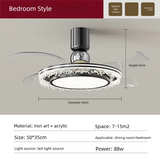 Fan Light 2026 New Living Room Light Luxury High end Italian Minimalist Restaurant Ceiling Fan Light Whole House Lighting Fixtures