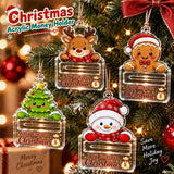 Money Storage Christmas Tree Hanging Ornament Clear Piggy Bank Christmas Decoration 2026 Cash Slot Hanging Pendant Navidad Decor