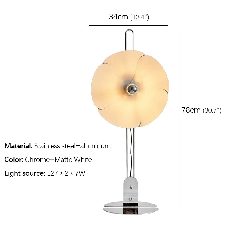 Nordic Retro Petal Floor Lamp luxury Modern Family Living Room Bedroom LED Creativity Decorative Standing Light