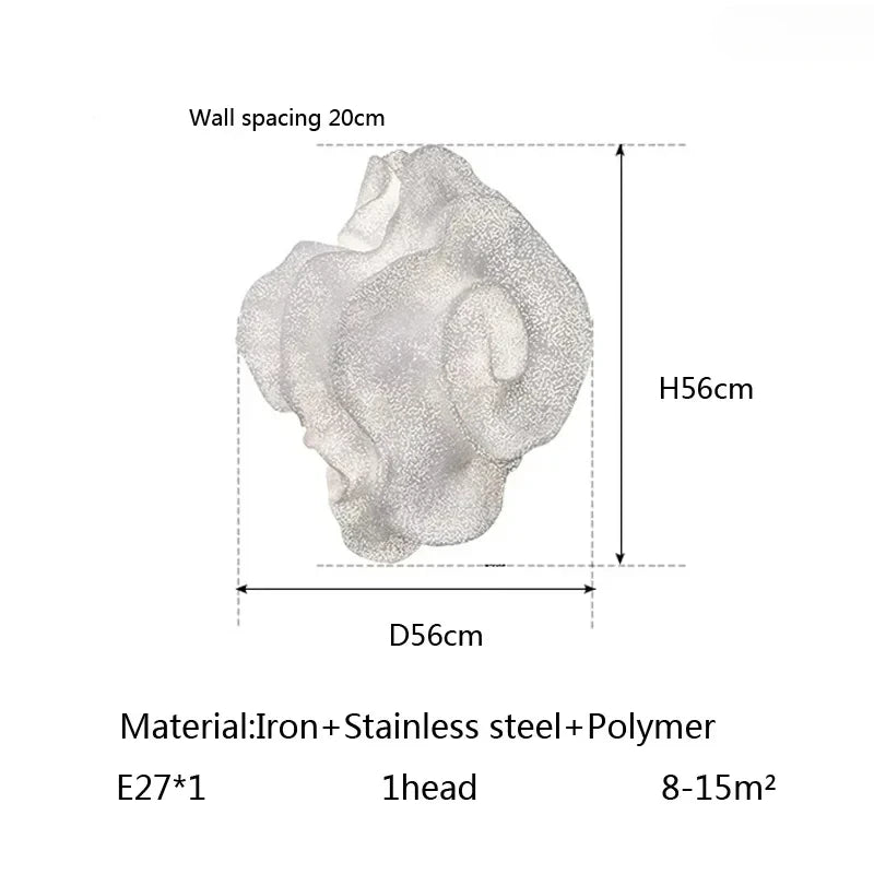 Art Deco Shop Restaurant Chandeliers Modern Creative Cloud Pendant Lights Living Room Bedroom Hanging Lamps for Room Decor LED