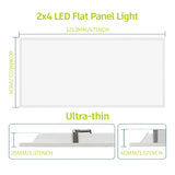 Hot Sale Commercial Panel Light 2x 4ft Adjustable Backlit Ceiling Flat Panel Light Emitting Diode Light