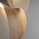 Nordic Modern Wooden Chandelier Minimalist Design Personality Pendant Lights Living Dining Room Coffee Shop Bedroom Decor Lamp