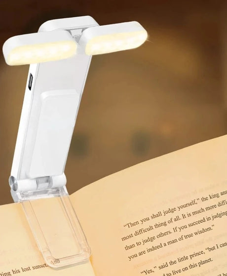 Reading Light, USB Rechargeable Book Light for Reading At Night in Bed, LED Clip on Portable Bookmark Light for Reading in Bed