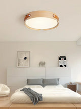 Ceiling Lamps Japanese Creative Walnut Bedroom Lamp Modern Lamp Round Room Lamp Main Bedroom Restaurant Nordic Lamp
