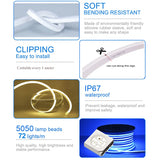 RGB Smart LED Neon Strip Light 220V - Waterproof Flexible Ribbon Tape