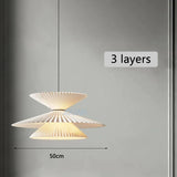 Creative Pleated Fabric LED Pendant Light & Sconce - Designer Textile Chandelier Lamp Fixture for Kitchen Island, Dining Table, Restaurant & Hotel Decor