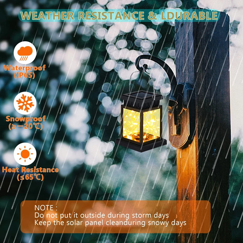 Outdoor Solar Garden Hanging Candle Lights Retro Palace Lantern Lamps Landscape Decor Lighting Floor Balcony Yard Soar Lights