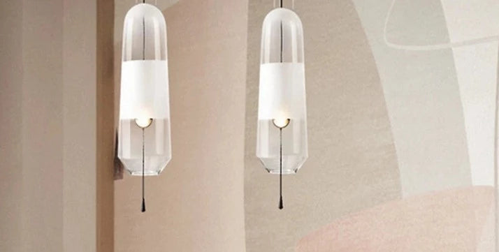 Modern Glass Pendant Lights Hanging Lamp for Dining Room Bedroom Led Light Fixtures Nordic Loft Industrial Home Decors Luminarias