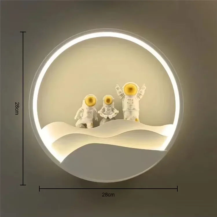2026 Modern Kids Room Ceiling Fan Light Cartoon Moon Astronaut Ceiling Lamp Boy Girl Bedroom Nursery Study Chandelier Ceiling Li