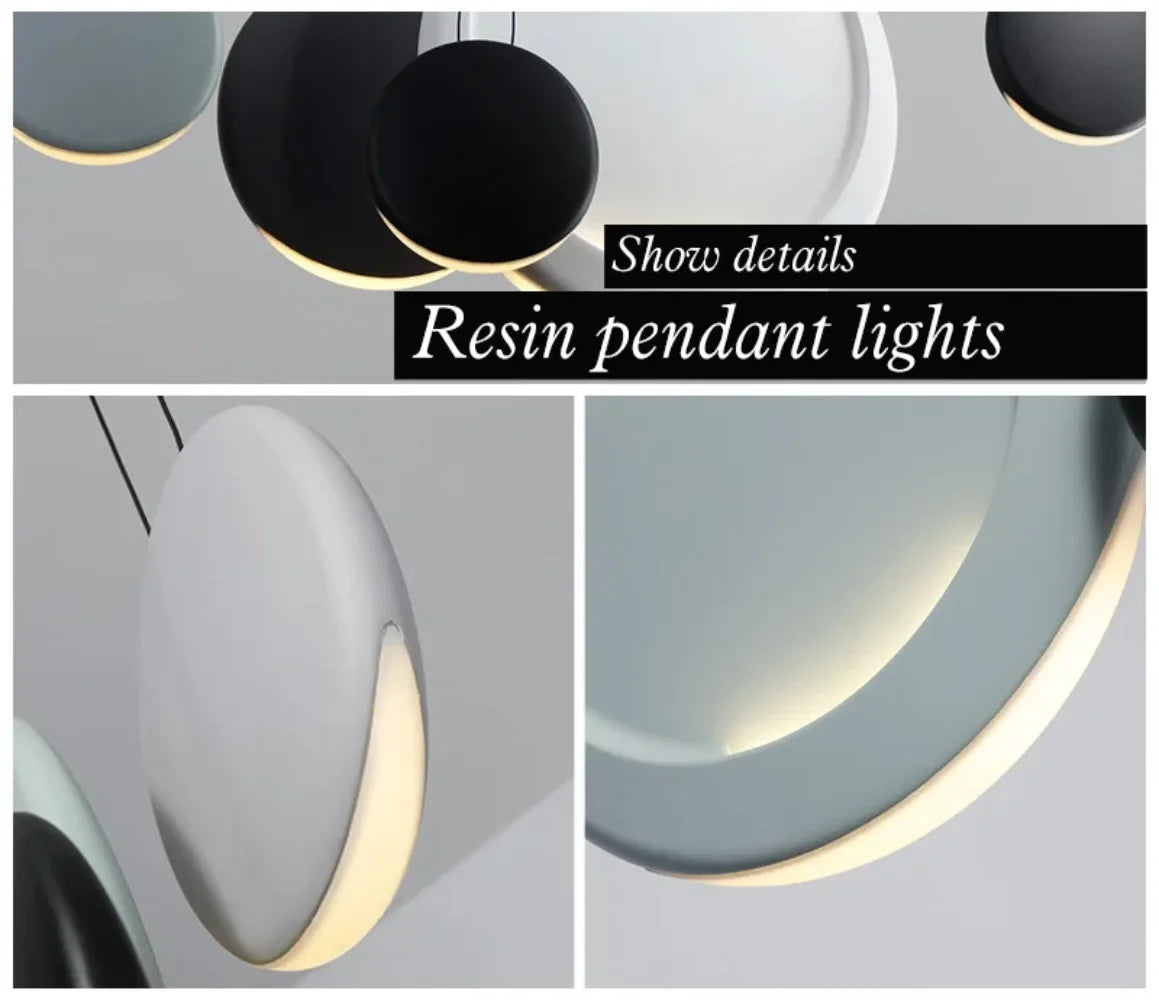 Scandinavian LED Chandelier - Modern Nordic Pendant Lamp for Dining & Kitchen