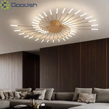 Modern Rotating Pen Tip LED Ceiling Light - Creative Sculptural Art Chandelier