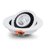 LED Downlights Dimmable 360 Angle Adjustable COB Ceiling Recessed Downlights 5/7/10/12/15/18W Ceiling Spot Lights Home Bedroom