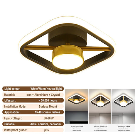 Modern Aisle LED Ceiling Lamp Simple Minimalist Chandelier For Corridor Entrance Attic Indoor Lighting Fixtures Pendant Light