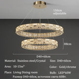 Nordic-style Luxurious Crystal Chandeliers, Led Lights, Pendant Ceiling Lamps, Suspended Chandeliers, Home Decorations, Lighting