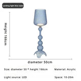Italian Kartell living room floor lamp designer,artistic decoration,hollowed out internet famous ornament,ins style bedroom lamp