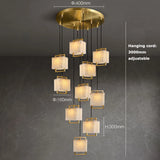 2026 Marble Series Gold Chrome Dimmable Led Chandelier Lighting Lustre Suspension Luminaire Lampen For Living Room