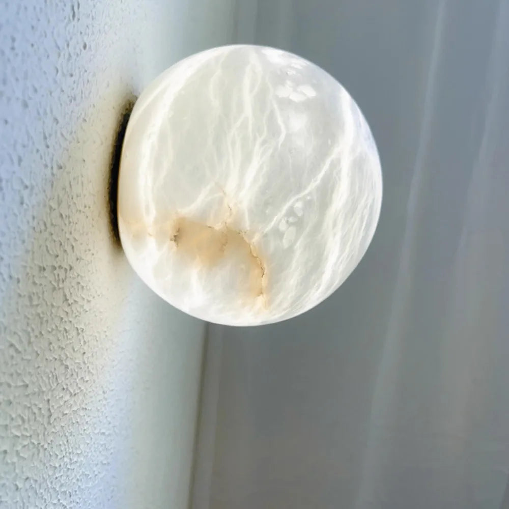 Modern LED Natural Stone Wall Light for Living Room Bedroom Dining Home Decoration Wall Lamp Study Art Designer Retro Wall Scone